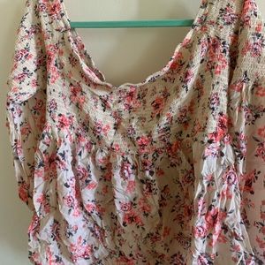 70’s style floral top